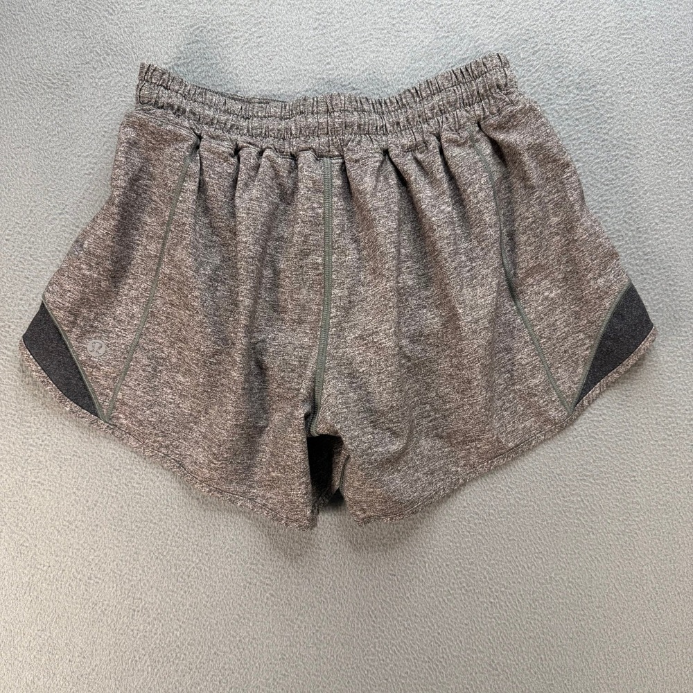 Lululemon Tracker Short V 4" Athletic Running Shorts Size 9 Heathered Black Gray - Picture 9 of 10